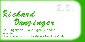 richard danzinger business card